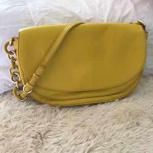 Isaac Mizrahi Yellow Leather Purse